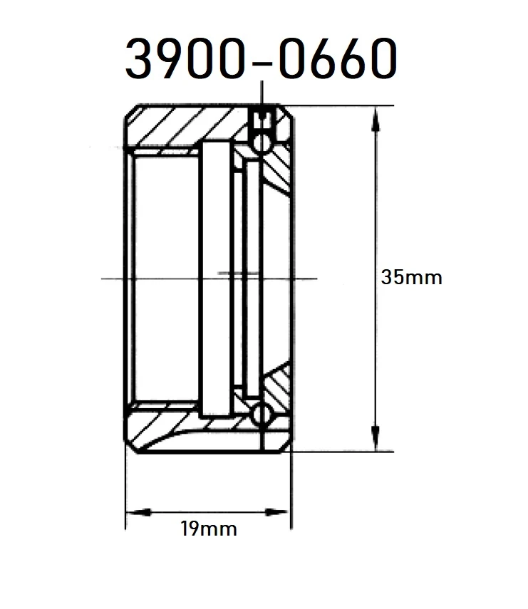 HHIP A-TYPE M25 X 1.5 ER-20 BEARING TYPE COLLET CHUCK NUT (3900-0660) — product image 3
