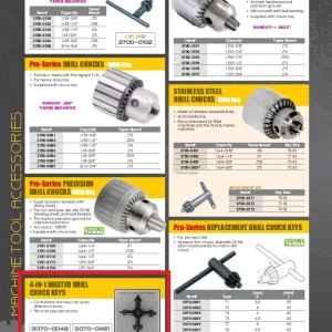 HHIP LARGE 4-IN-1 K5-8 DRILL CHUCK KEY (3070-0481)