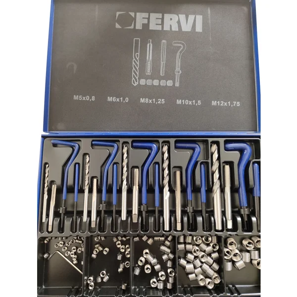 HHIP M5-M12 132 PIECE HELICAL S.T.I. MASTER THREAD REPAIR KIT (1011-0051)