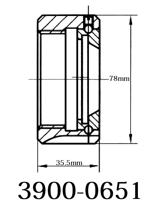 HHIP M64 X 2 KM BEARING TYPE ER-50 COLLET CHUCK NUT (3900-0651) — product image 3
