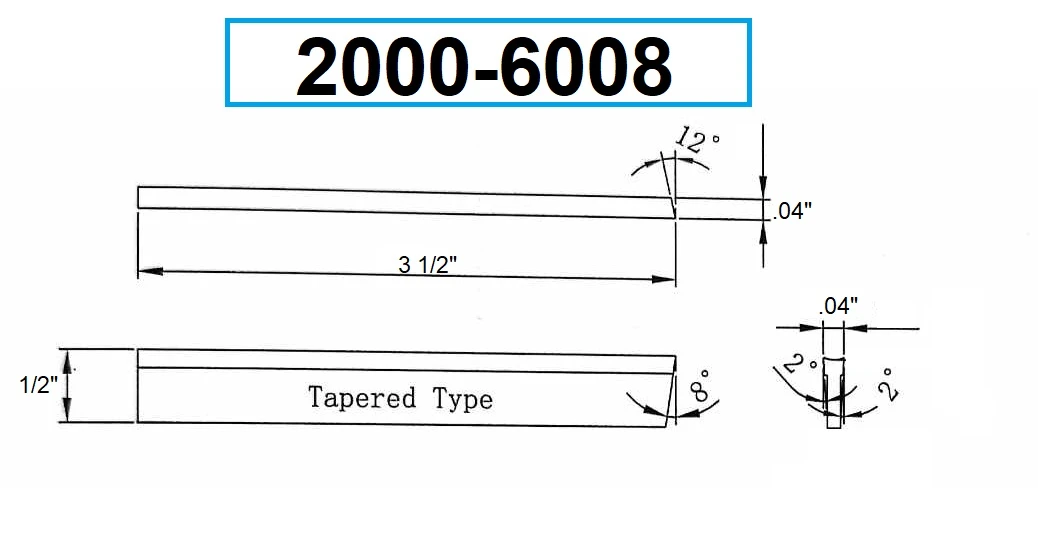 HHIP P1N .04 X 1/2 X 3-1/2" HIGH SPEED STEEL PARALLEL TYPE CUT-OFF BLADE (2000-6008) — product image 5