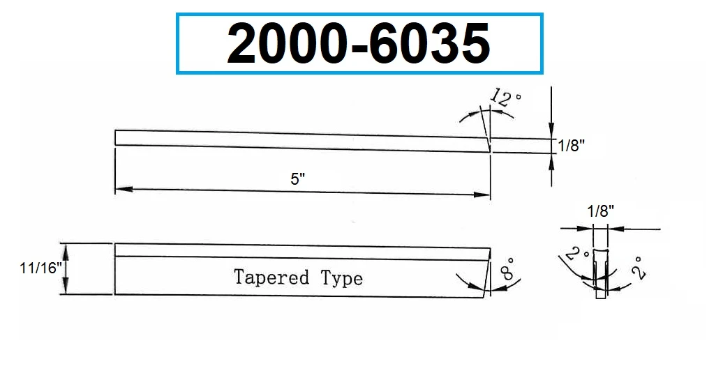 HHIP P3 1/8 X 11/16 X 5" HIGH SPEED STEEL PARALLEL TYPE CUT-OFF BLADE (2000-6035) — product image 5