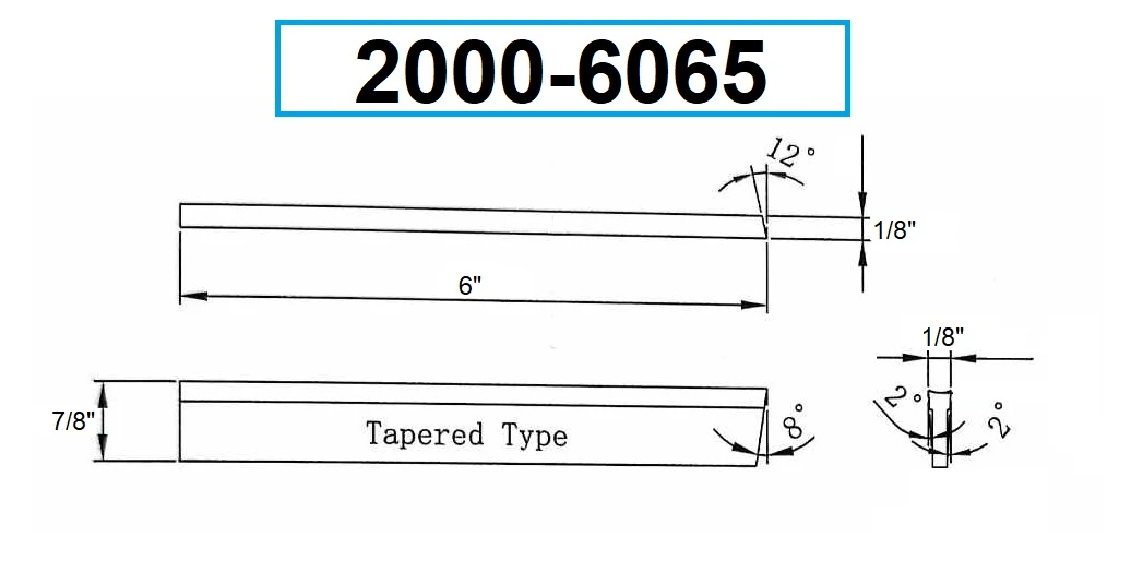 HHIP P5X 1/8 X 7/8 X 6" HIGH SPEED STEEL PARALLEL TYPE CUT-OFF BLADE (2000-6065) — product image 5