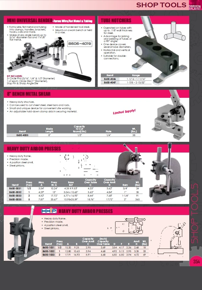 HHIP PEDESTAL FOR ARBOR PRESSES (8600-3610) — product image 4