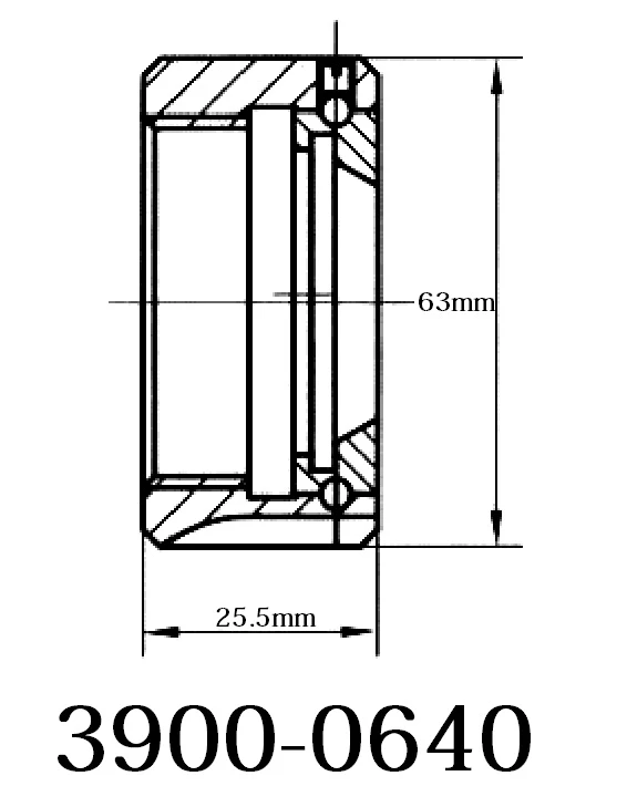 HHIP UM-TYPE M50 X 1.5 ER-40 COLLET CHUCK NUT (3900-0640) — product image 2