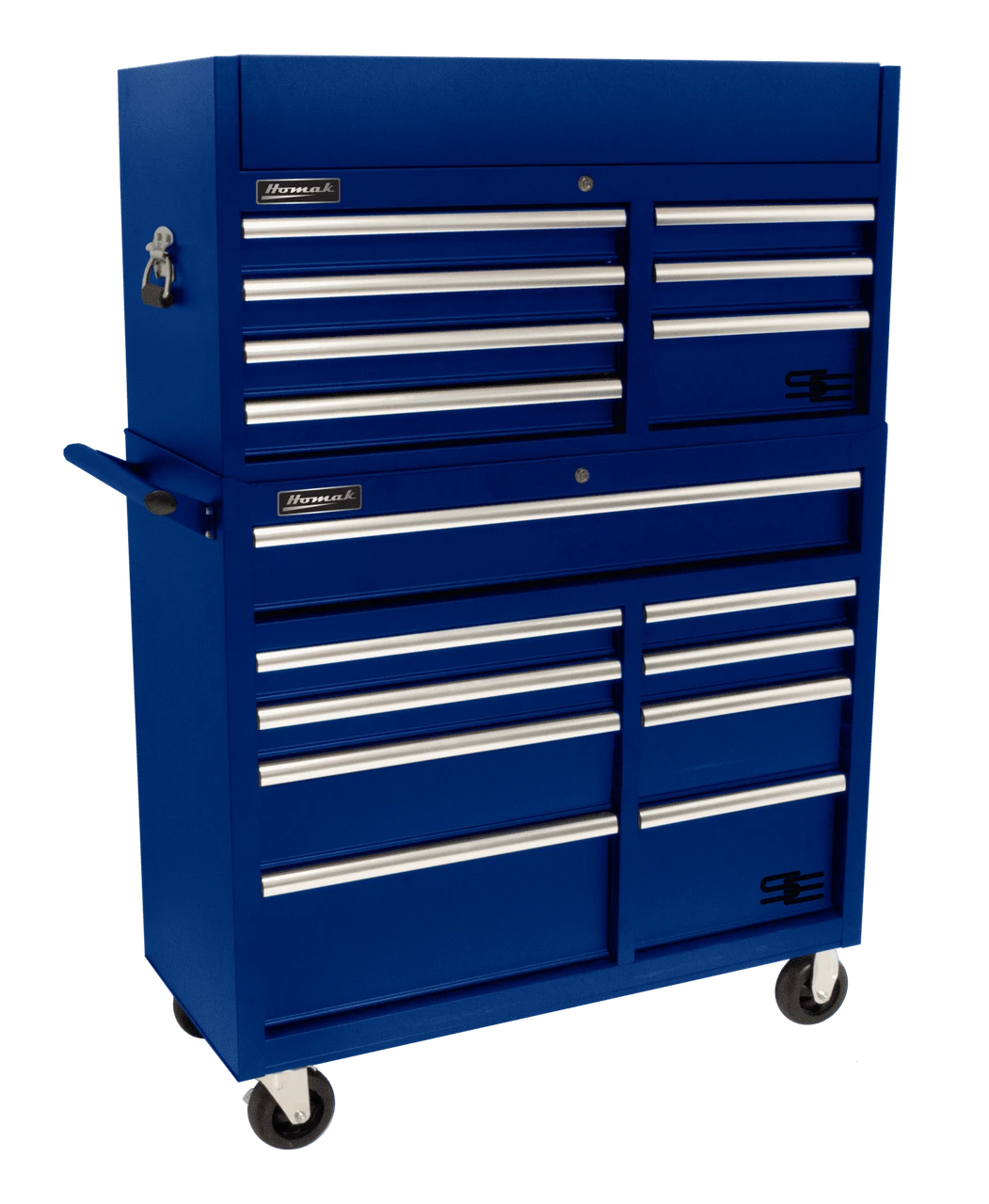 Homak 41" SE Series 7-Drawer Top Chest with Outlet - Blue (BL02041072) — product image 2