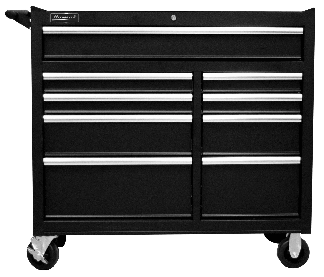 Homak 41" SE Series 9-Drawer Roller Cabinet - Black (BK04041097)