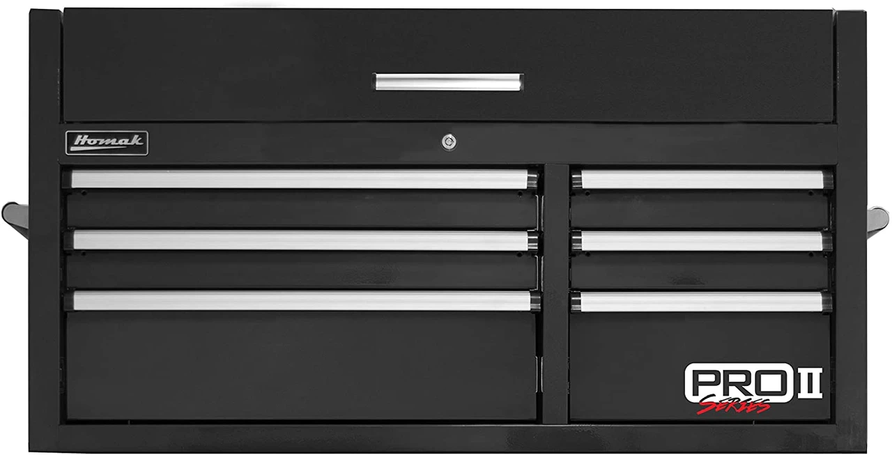 Homak PRO II Series 41" 6-Drawer Top Chest - Black (BK02041062)