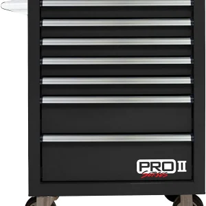 Homak PRO II Series 27" 7-Drawer Roller Cabinet, Black (BK04027702)