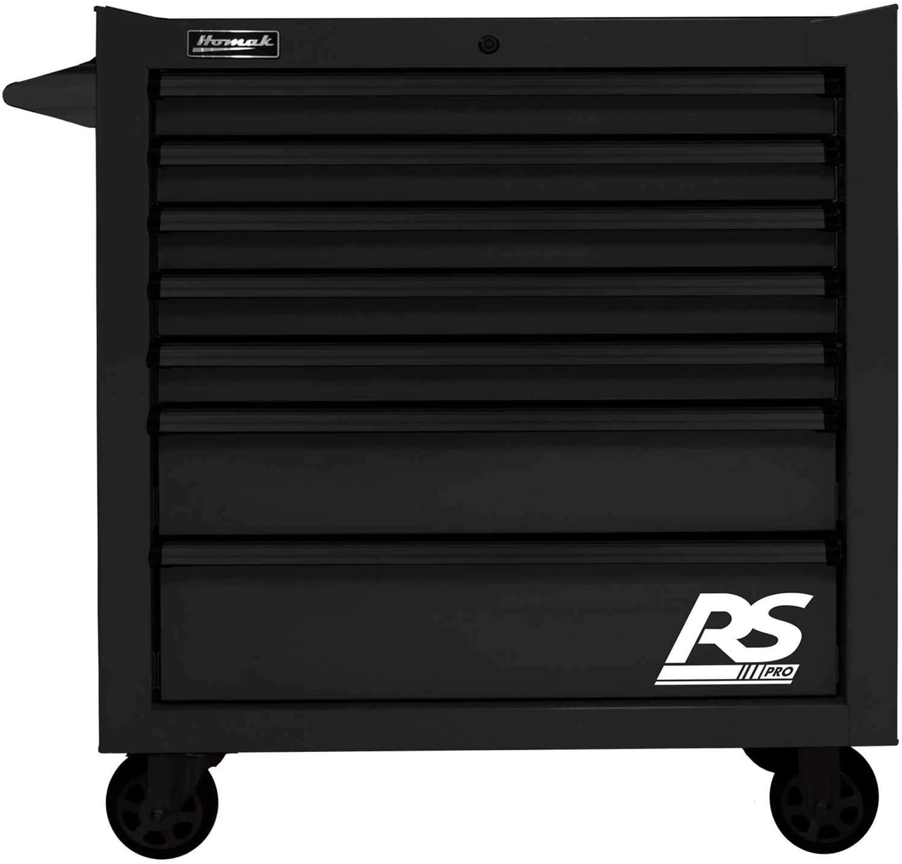 Homak RS Pro Series 7-Drawer Black Roller Tool Cabinet (BK04036070)