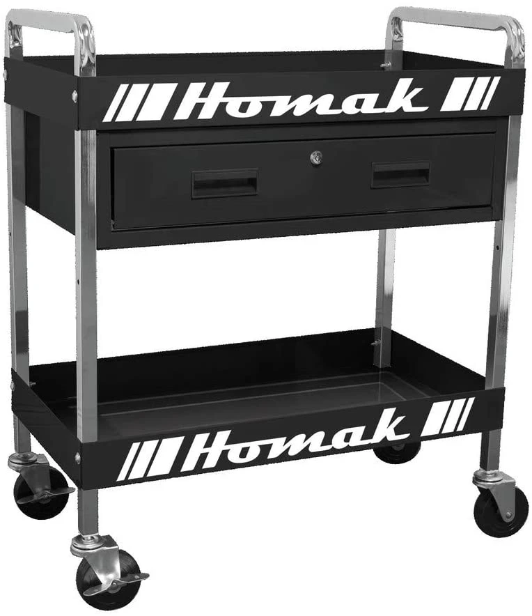 Homak 30" 1-Drawer Service Cart with Locking Top (BK06030210)