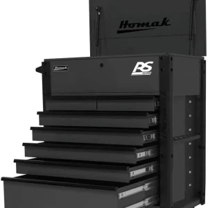 Homak 7 Drawer Tool Cart 35" RS Pro Series - Black (BK06035247)