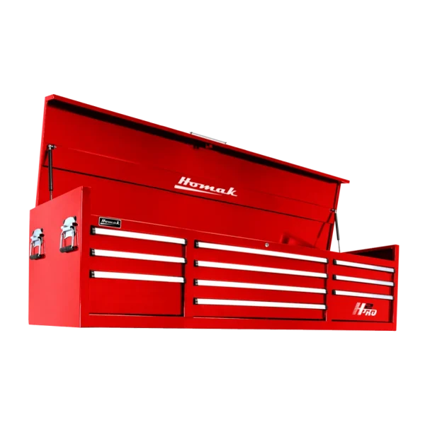 Homak H2PRO Series 72-Inch 10-Drawer Top Chest, Red (BL02010720)