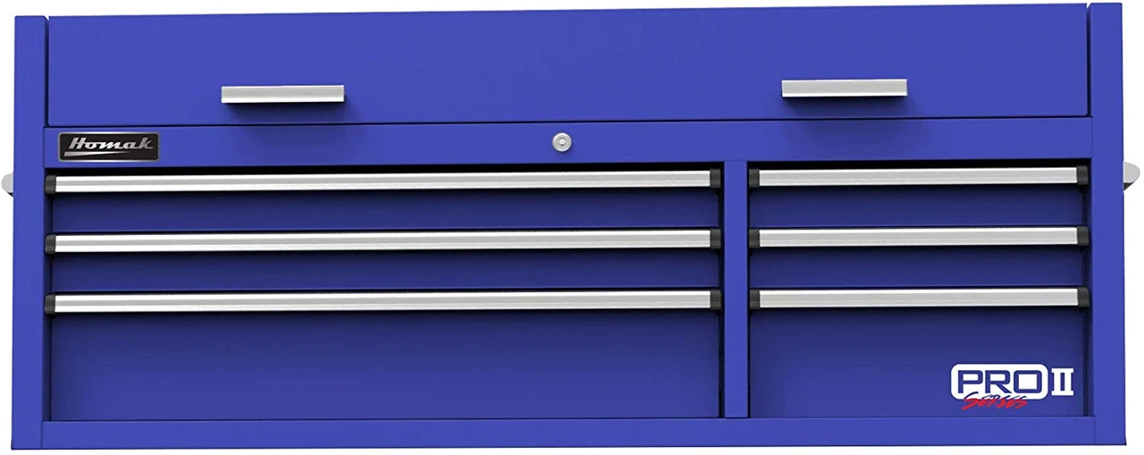 Homak PRO II Series 54-Inch 6-Drawer Top Chest, Blue (BL02054602)