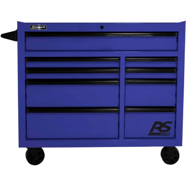 Homak RS Pro Series 41 in. 9-Drawer Roller Tool Cabinet, Blue (BL04004193)