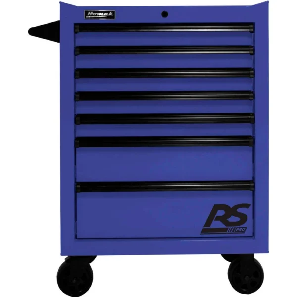 Homak 27" RS Pro Series 7 Drawer Roller Tool Cabinet, Blue (BL04027770)