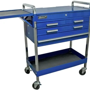 Homak 30 in. 4-Drawer Flip-Top Tool Cart - Blue (BL06036404)