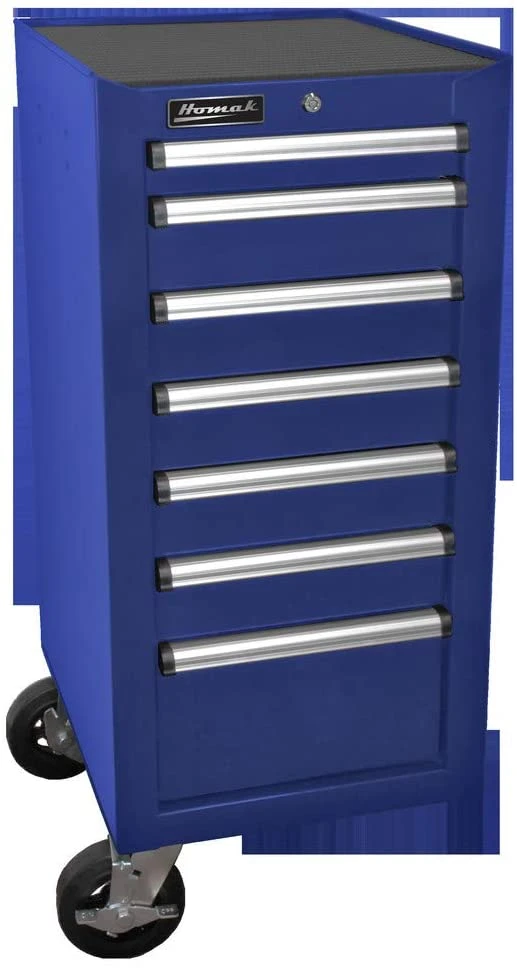 Homak 18" H2PRO 7-Drawer Side Cabinet - Blue (BL08018070)