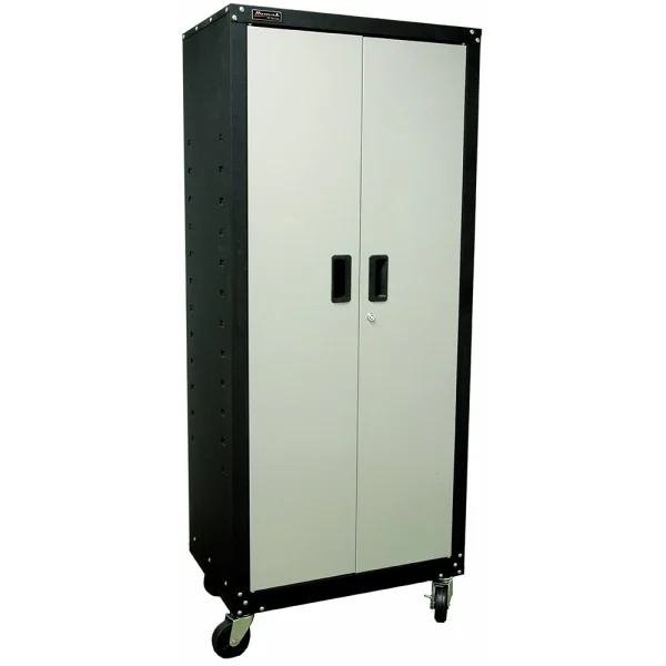 Homak 2 Door Tall Mobile Cabinet with 4 Shelves (GS00765021)