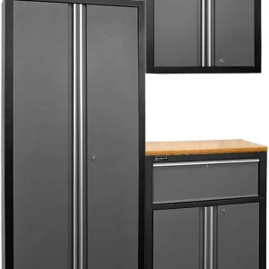 Homak Garage Series 3-Piece Mobile Cabinet Set (GS07003002)