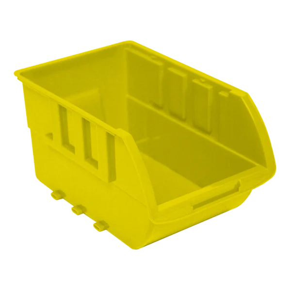 Homak Large Yellow Plastic Tool Storage Bin (HA01001595)