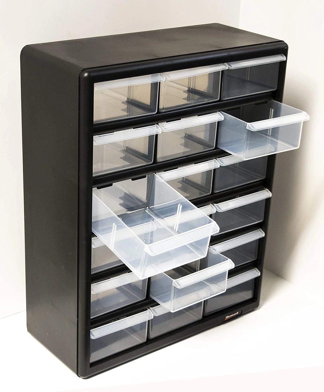Homak 18 Drawer Parts Organizer, Black (HA01018001) — product image 2