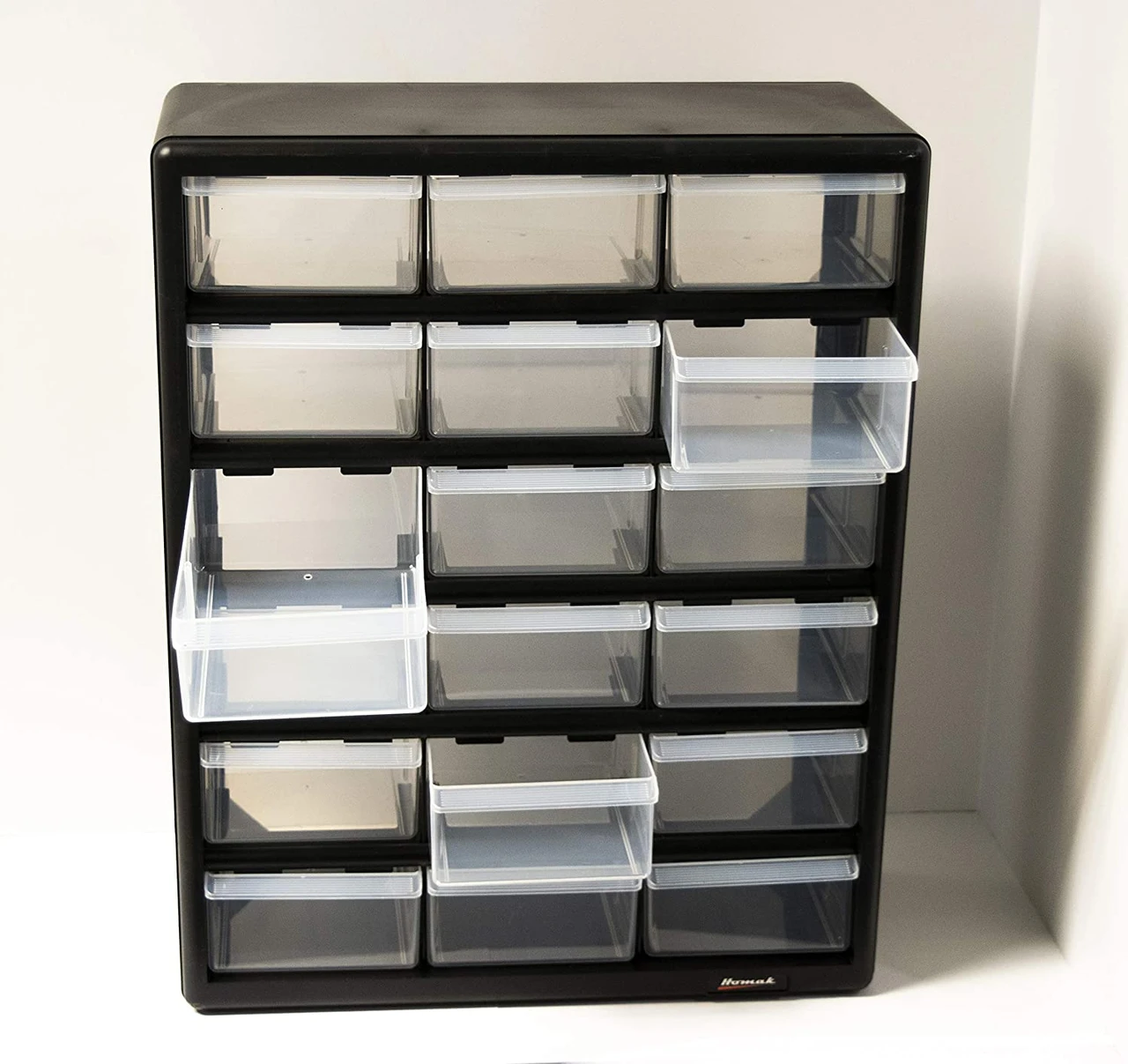 Homak 18 Drawer Parts Organizer, Black (HA01018001) — product image 3