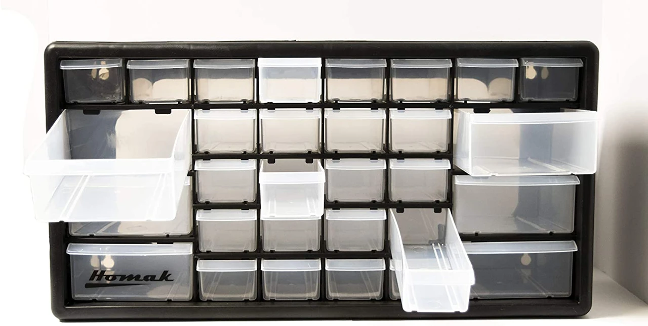 Homak 30 Drawer Parts Organizer with Drawers (HA01030102) — product image 3