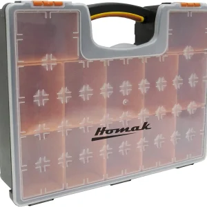 Homak Plastic Tool Organizer with 12 Removable Bins (HA01112425)