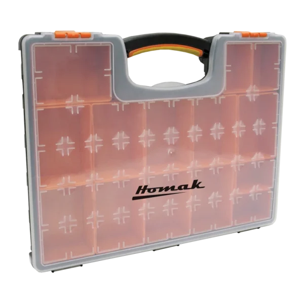 Homak Plastic Tool Storage with 22 Removable Bins (HA01122238)