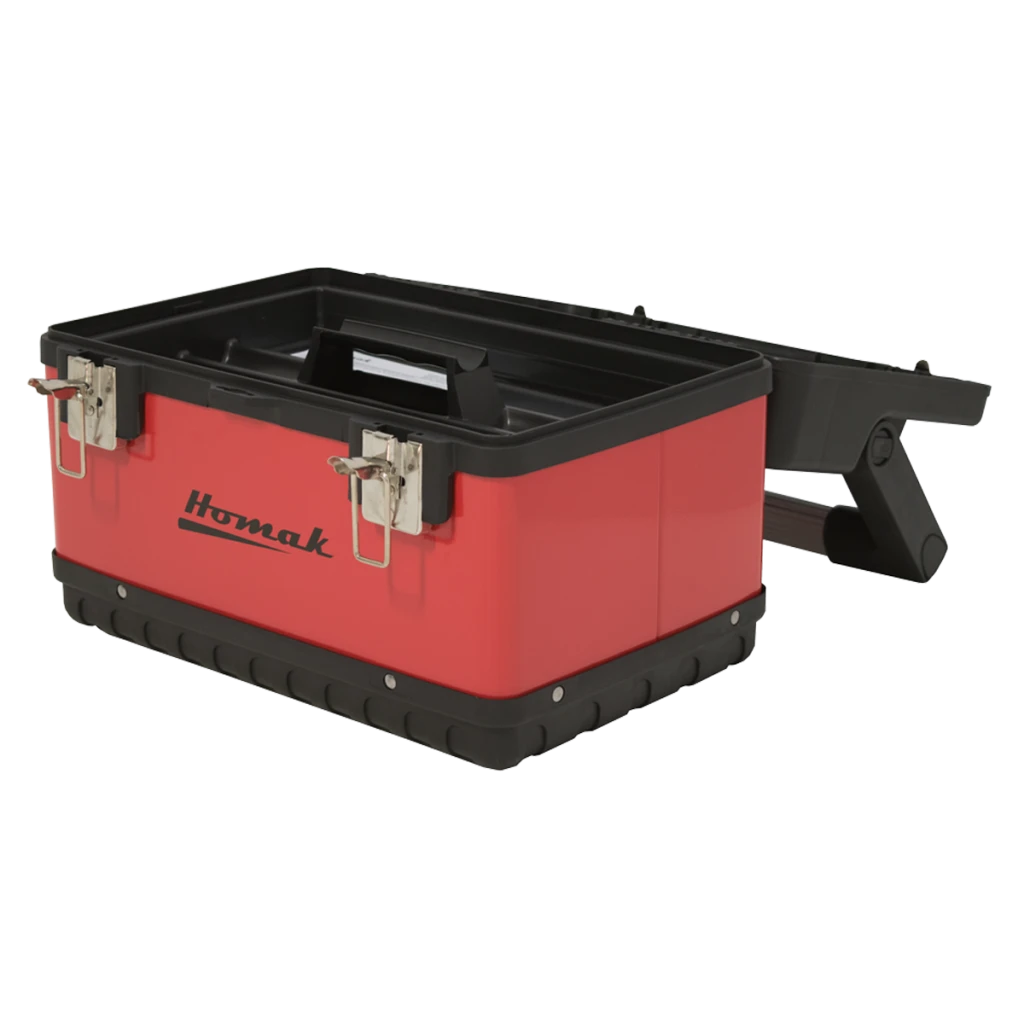 Homak 26" Red Metal Toolbox with Black Plastic Handle (RD00126110) — product image 2