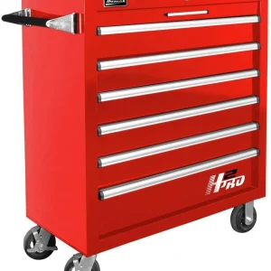 Homak H2PRO Roller Cabinet 36" Red (RD04036061)