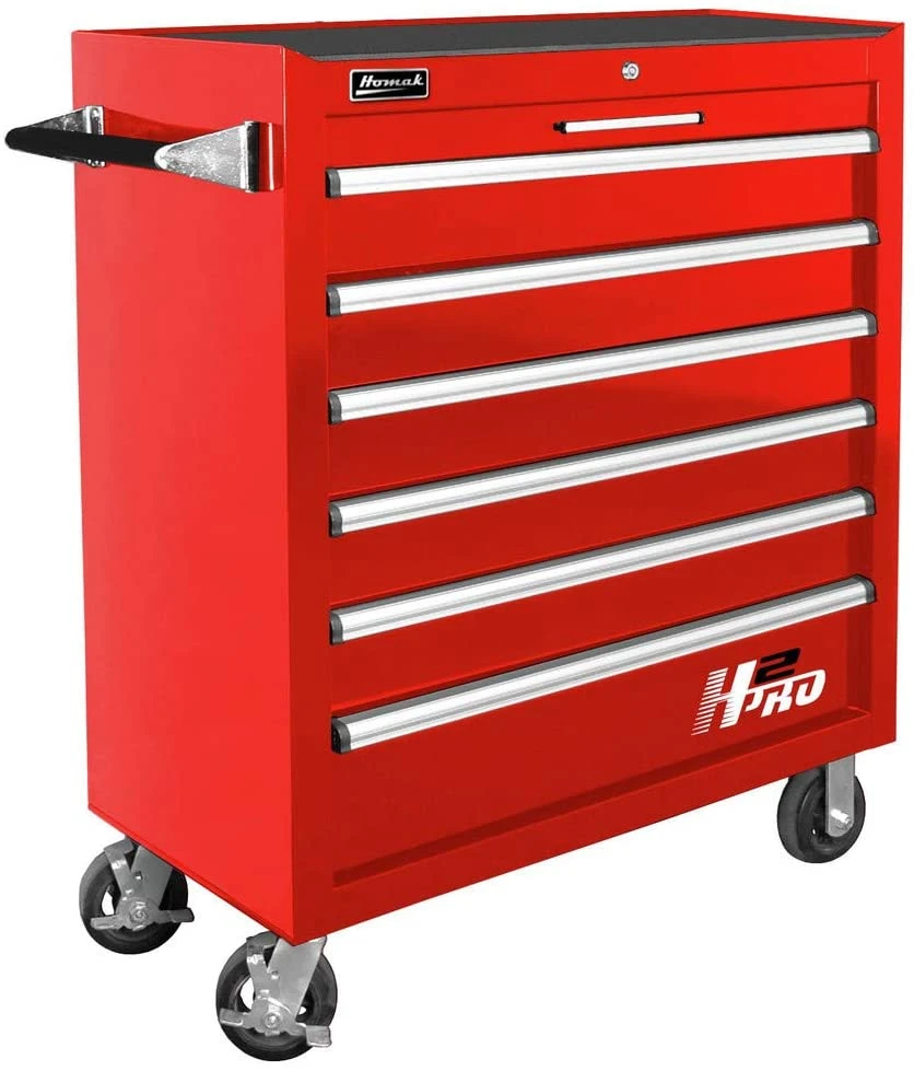 Homak H2PRO Roller Cabinet 36" Red (RD04036061)