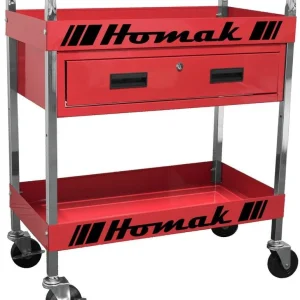 Homak 30 in. 1 Drawer Service Cart - Red (RD06030210)