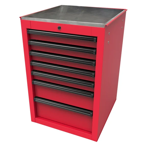 Homak RS PRO 22-Inch 7-Drawer Side Cabinet, Red (RD08022070)