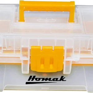 Homak 12" Transparent Hand Carry Toolbox (TP00112055)