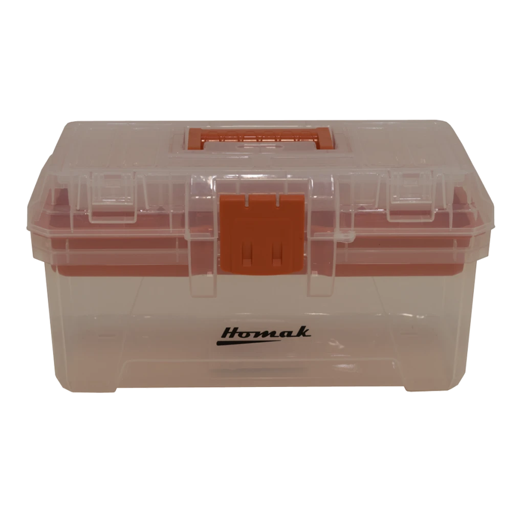Homak 12" Transparent Hand Carry Toolbox (TP00112055) — product image 3