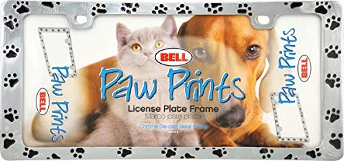 Hopkins Bell Black Paw Print License Plate Frame (22-1-46104-8) — product image 2