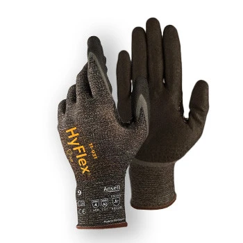 HyFlex Oil & Cut Resistant Knit Gloves With Nitrile Foam Palm Coating (11931110-12) Pack of 12 — product image 2