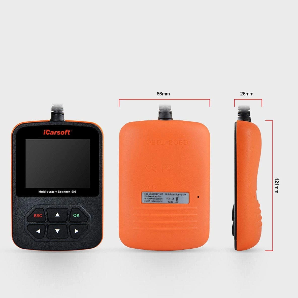 iCarsoft Multi-System Scanner for Volvo/Saab (I906) — product image 5