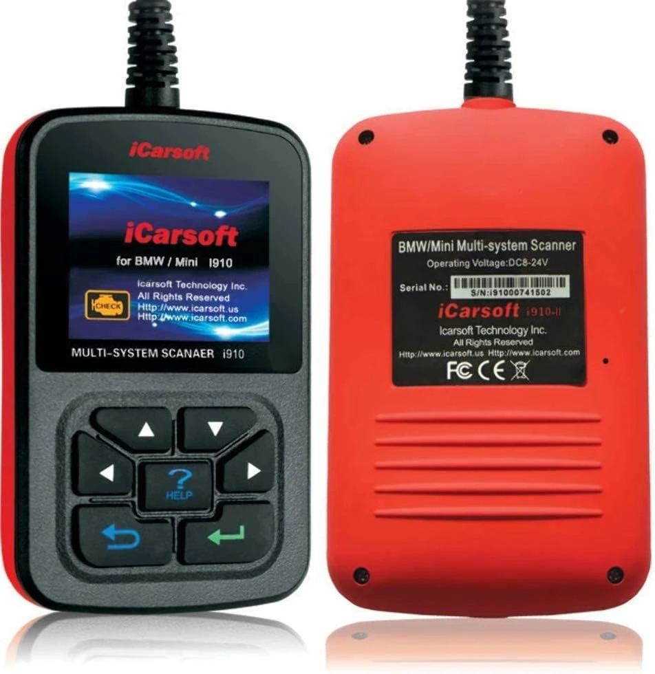 iCarSoft OBD-II Scanner for BMW/Mini Multi-System Scanner ABS, SRS, and Oil Reset (I910-II)