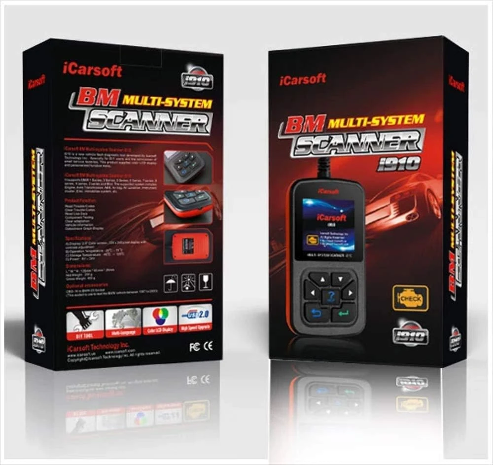 iCarSoft OBD-II Scanner for BMW/Mini Multi-System Scanner ABS, SRS, and Oil Reset (I910-II) — product image 3
