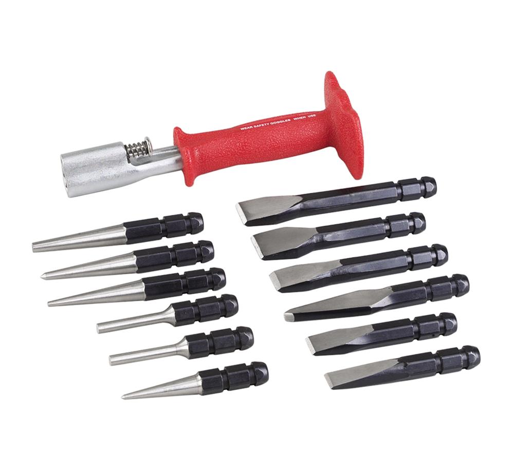 Interchangeable Punch & Chisel Set
