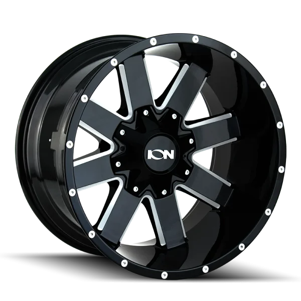 Ion Alloy 141 Gloss Black Milled Spokes Wheel