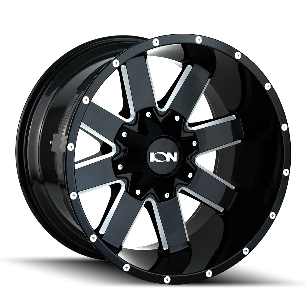Ion Alloy 141 Gloss Black Milled Spokes Wheel