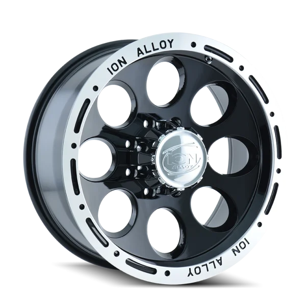 Ion Alloy 174 Gloss Black Machined Wheels