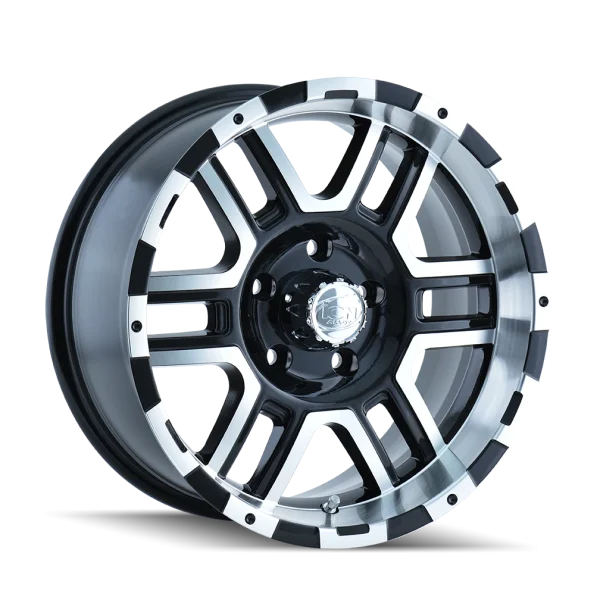 Ion Alloy 179 Satin Black Machined Wheels
