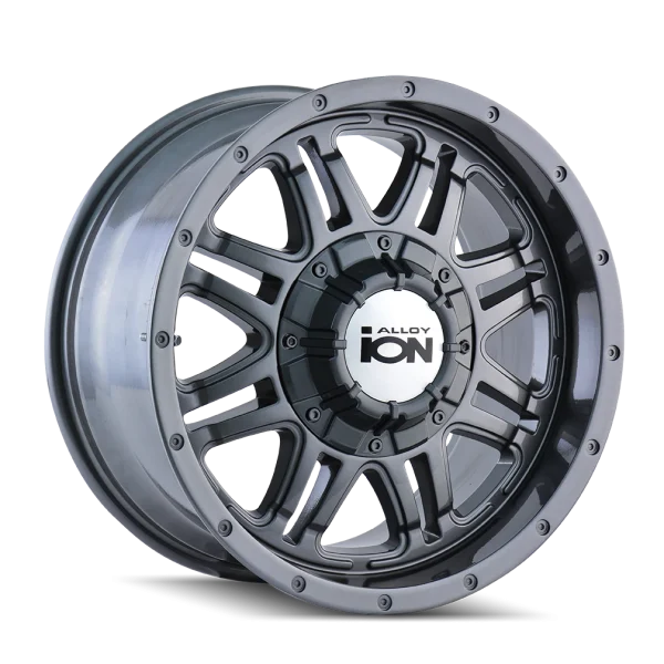 Ion Alloy 186 Gloss Gunmetal Wheels (186-7854G)