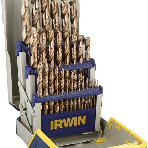 Irwin 29-Piece Cobalt M35 HSS Fractional Drill Bit Set (3018002)