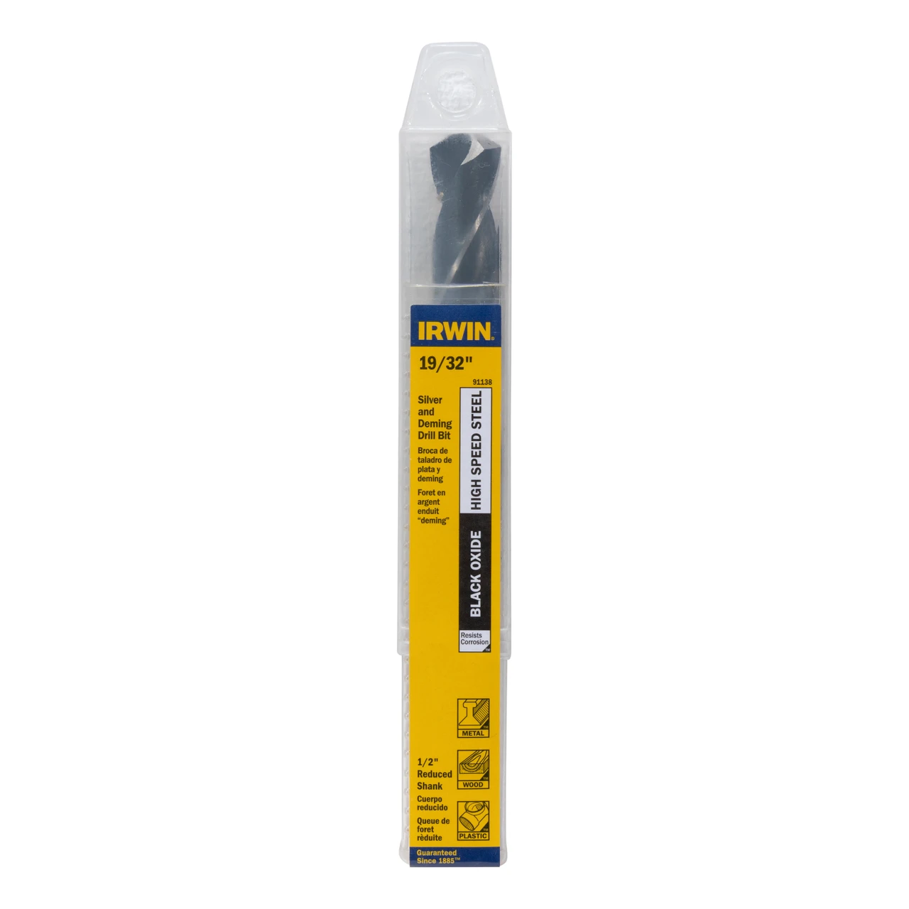 Irwin 19/32" x 6" Silver & Deming Drill Bit (91138) — product image 3